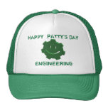 Día feliz del St. Patricks, ingeniería, gorra del 