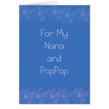 Día feliz Nana y PopPop de los abuelos Tarjeta