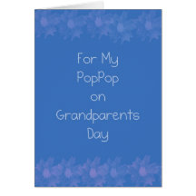 Día feliz PopPop de los abuelos Tarjeta
