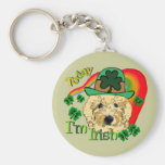 Día Goldendoodle del St Patricks Llaveros Personalizados