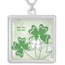 Día irlandés del St. Patricks del trébol del trébo Colgante Personalizado