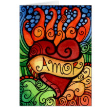 Día llameante del corazón de Amor del diseño de ta