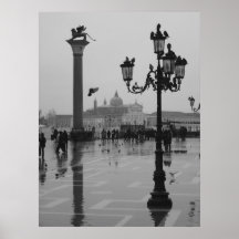 Día lluvioso en Venecia Posters
