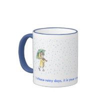 día lluvioso tazas de café