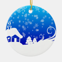 Día Nevado Ornamento De Reyes Magos