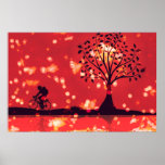 Día nuclear para un paseo de la bici posters
