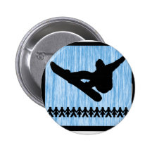 Día perfecto de la snowboard pin