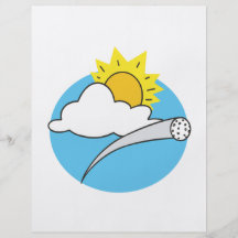 Día perfecto para el golf tarjetas publicitarias