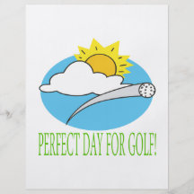 Día perfecto para el golf tarjeton
