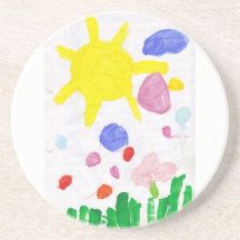Día soleado posavasos diseño