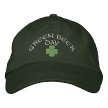 Día St Patrick verde de las azufaifas Gorras De Béisbol Bordadas
