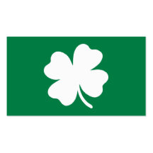 Día verde Irlanda del St Patricks del trébol Tarjetas De Visita