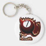Diablo de la bola del feliz Halloween 7 Llaveros Personalizados