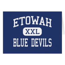 Diablos azules Attalla medio Alabama de Etowah tarjetas