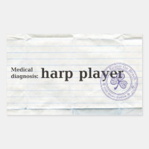 Diagnóstico médico: jugador de la arpa rectangular altavoz
