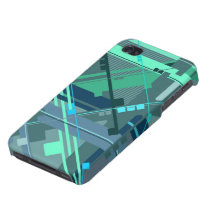 Diagonales verdes iPhone 4/4S funda