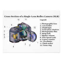 Diagrama de una cámara refleja SLR de la sola lent Invitaciones Personalizada