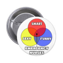Diagrama de Venn. Enfermeras de la emergencia Pins