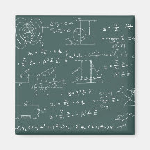 Diagramas y fórmulas de la física iman de frigorífico