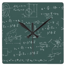 Diagramas y fórmulas de la física relojes de pared