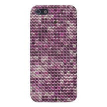 Diamante artificial púrpura iPhone 5 carcasa