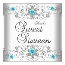 Diamante blanco azul del trullo de la fiesta de cu invitacion personalizada
