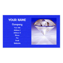 Diamante chispeante tarjeta de visita