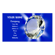 Diamante chispeante tarjeta de visita
