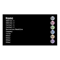 Diamante-Negro colorido tarjetas de negocio