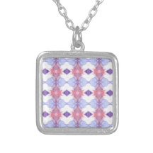 Diamante suavemente rosado y azul modelado colgantes