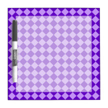 Diamante-Tablero de damas púrpura de la combinació Pizarras Blancas De Calidad