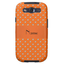 Diamantes anaranjados conocidos personalizados samsung galaxy s3 coberturas