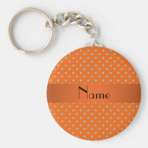Diamantes anaranjados conocidos personalizados llaveros personalizados