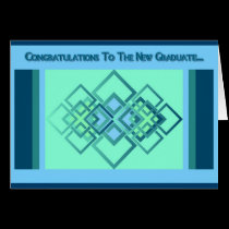 Diamantes azules - tarjeta de la graduación tarjetas