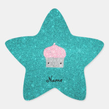 Diamantes bling personalizados de la magdalena del calcomanía forma de estrellae