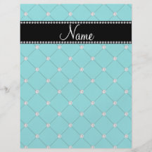 Diamantes conocidos personalizados de la turquesa flyer a todo color