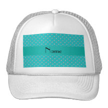 Diamantes conocidos personalizados de la turquesa gorro de camionero