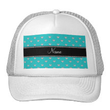 Diamantes conocidos personalizados del corazón de  gorros bordados