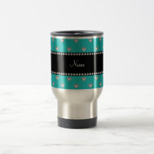 Diamantes conocidos personalizados del corazón de  tazas de café
