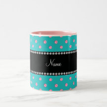 Diamantes conocidos personalizados del rosa de la  tazas