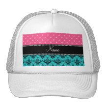 Diamantes conocidos personalizados del rosa del da gorro