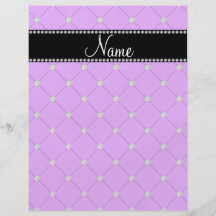 Diamantes púrpuras conocidos personalizados tarjetones