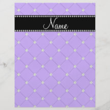 Diamantes purpúreos claros conocidos personalizado tarjeton