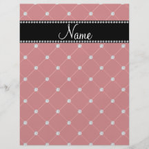 Diamantes rojos conocidos personalizados tarjetas informativas