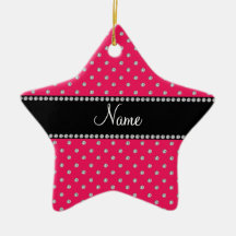 Diamantes rosados conocidos personalizados ornamentos para reyes magos