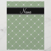 Diamantes verde oscuro conocidos personalizados tarjeton