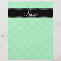 Diamantes verdes conocidos personalizados flyer personalizado