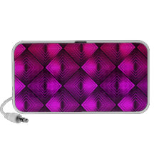 Diamantes violetas rojos altavoces de viajar
