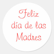 Diámetro de las Madres de Feliz Pegatinas Redondas