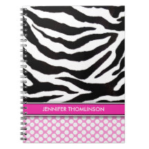 Diario/cuaderno personalizados de los lunares de l